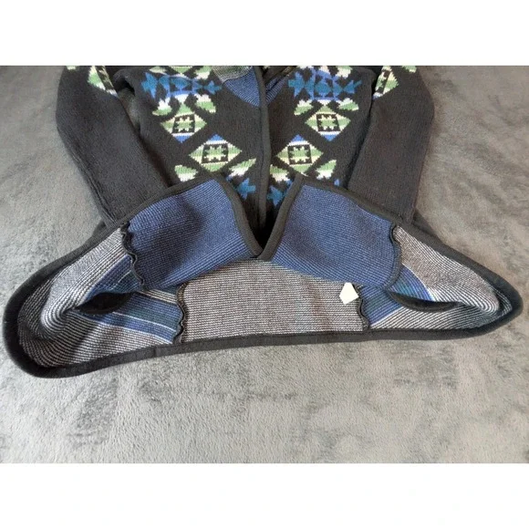 Free People We The Free Navajo Aztec Cardigan Wool Sweater Jacket Size S Boho - Picture 2 of 5